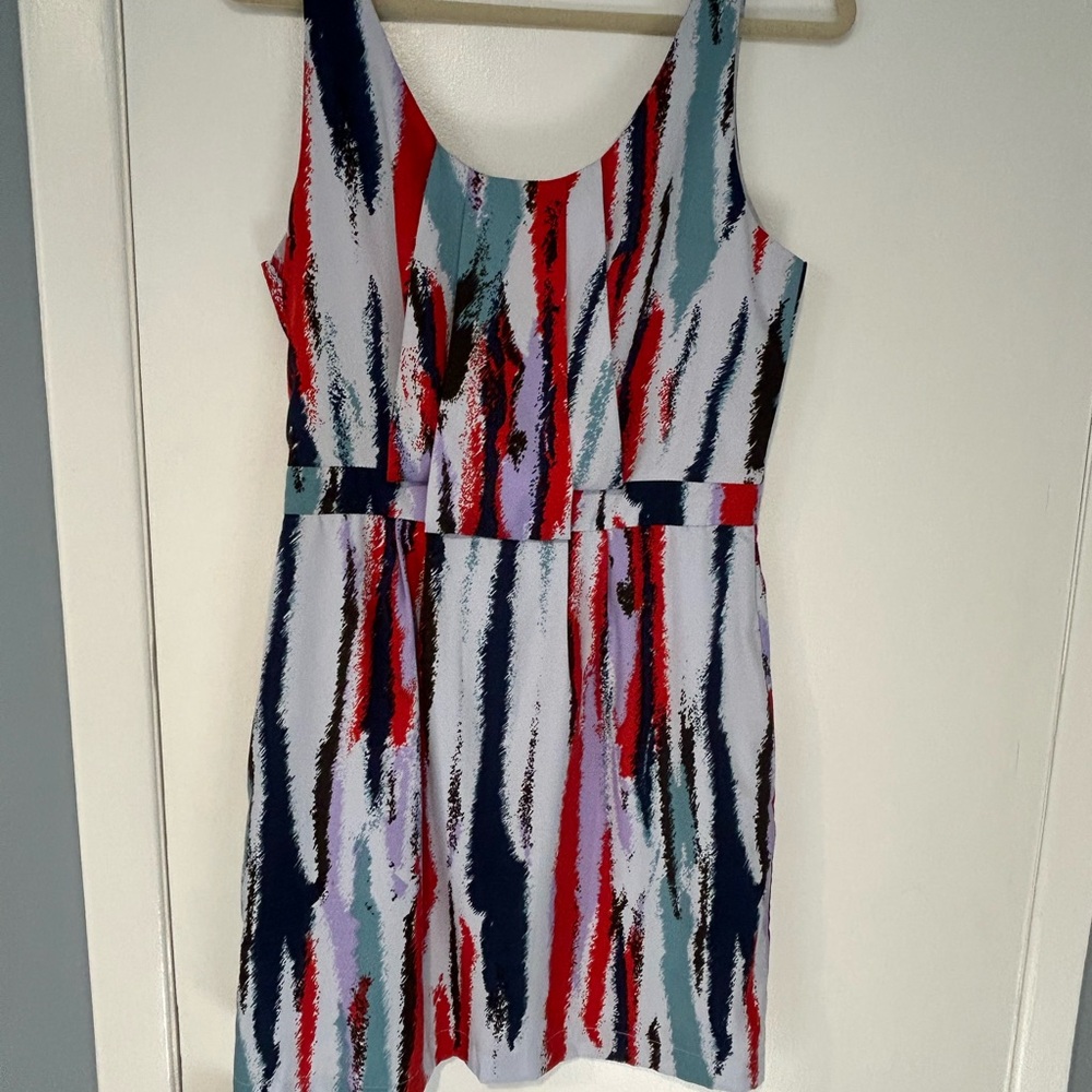 Walter Baker Multicolor Abstract Dress
